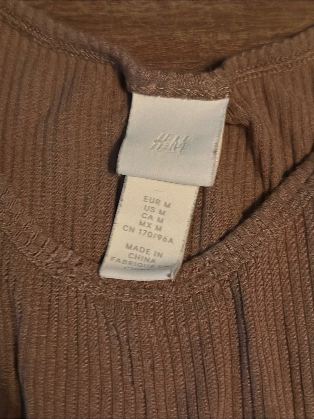 H&M Ribbed Racerback Tank Top - Picture 2 of 3